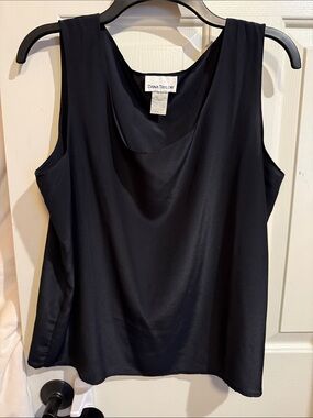 Black Satin-Look Camisole